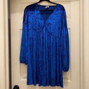ASOS Adorable blue velvet dress